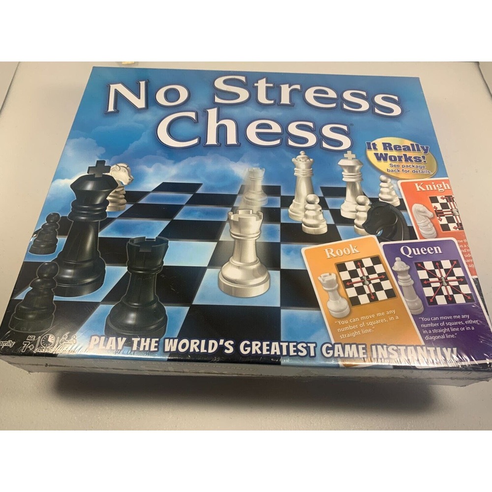 No Stress Chess Board Game - Winning Moves Games (2016) NEW Factory Sealed